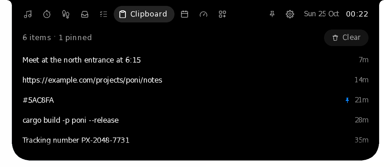 The Clipboard page