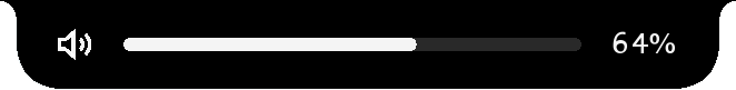 The volume level