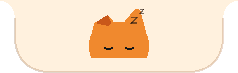 Oyen theme: a cream island with Oyen peeking over its edge
