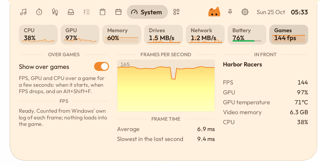 System › Games in the Oyen theme